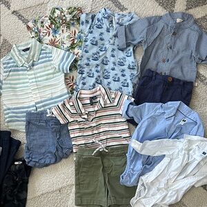 Blue and White Kids Shirt